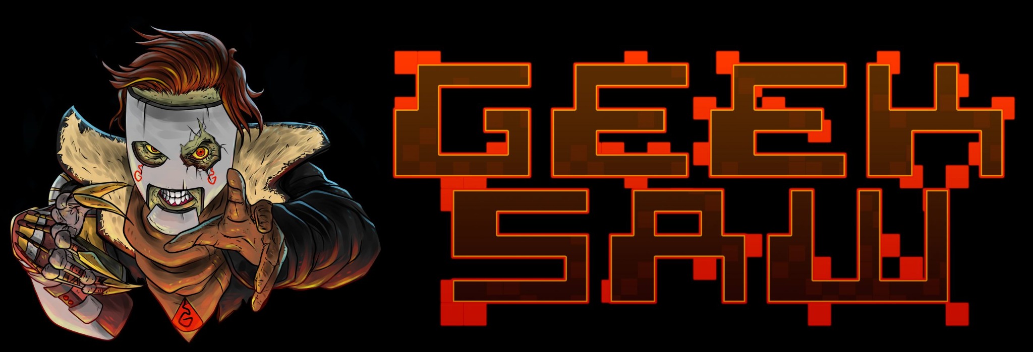GeekSaw — logotipo e mascote originais