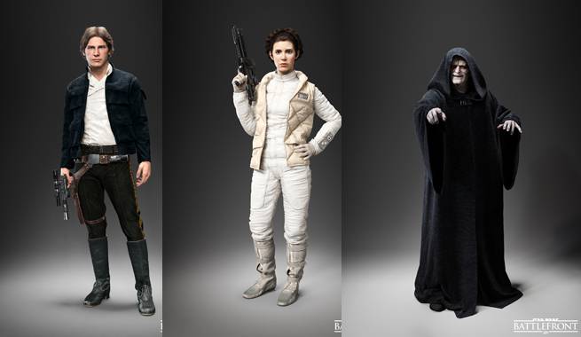 Star Wars Battlefront adiciona O Imperador, Han Solo e Léia como personagens jogáveis