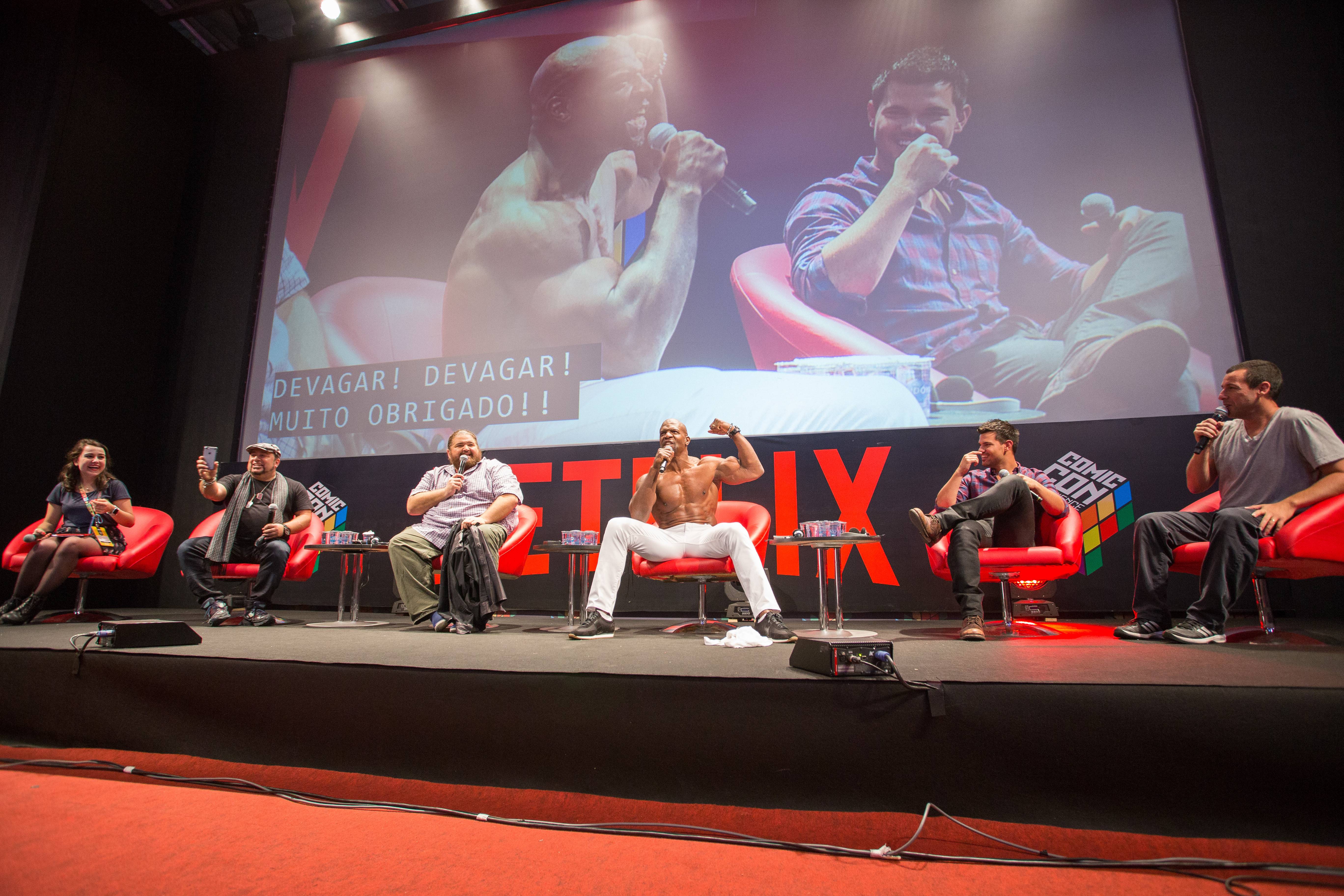 SAO PAULO, SP, 2015-12-06: Painel do filme Original Netflix, The Ridiculous 6 na Comic Con Experience 2015. (Foto: Henrique Manreza)