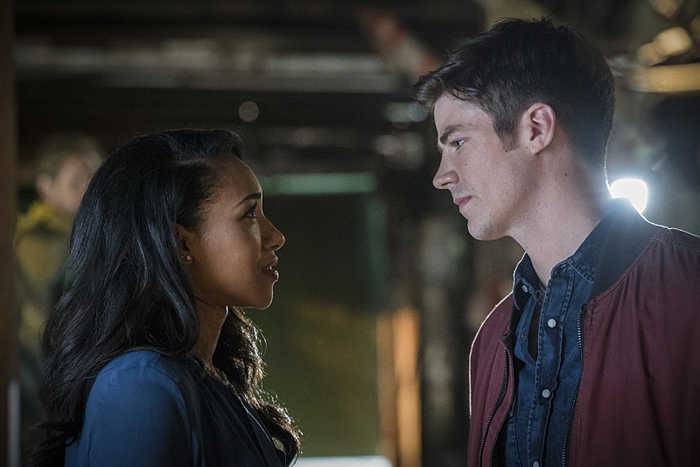 The Flash -- "Flashpoint" -- Image: FLA301b_0057b.jpg -- Pictured (L-R): Candice Patton as Iris West and Grant Gustin as Barry Allen -- Photo: Katie Yu/The CW -- ÃÂ© 2016 The CW Network, LLC. All rights reserved.