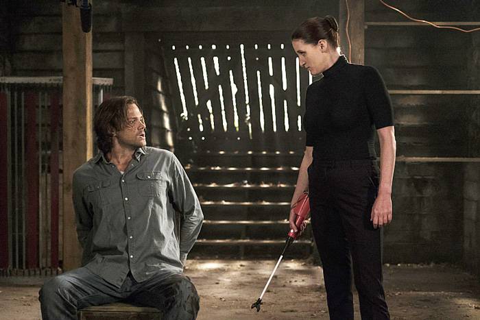 Supernatural -- "Keep Calm and Carry On" -- SN1201b_0113.jpg -- Pictured (L-R): Jared Padalecki as Sam and Bronagh Waugh as Ms. Watt -- Photo: Katie Yu/The CW -- ÃÂ© 2016 The CW Network, LLC. All Rights Reserved