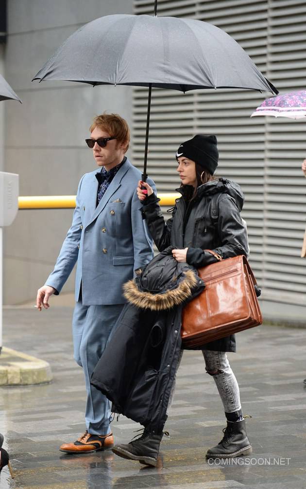 Cast of Snatch seen filming a scene in Manchester City Centre. The Scene is set in New York. Featuring: Rupert Grint Where: Manchester, United Kingdom When: 26 Sep 2016 Credit: WENN.com