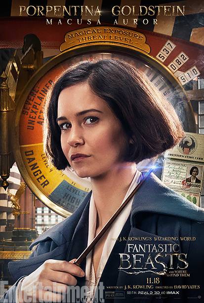 GALLERY: Fantastic Beasts and Where to Find Them - *EXCLUSIVE* Character Posters - 	Katherine Waterston as Porpentina Goldstein