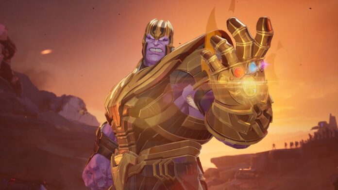 Thanos na arte de divulgação da Temporada 10.5 de Marvel Rivals